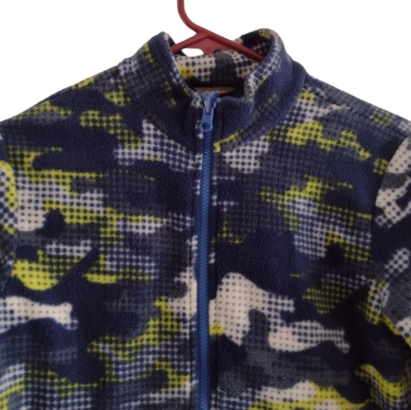 Kids Boys Girls Eddie Bauer Fleece Full zip camo jacket. Size M 10-12. P… - Picture 2 of 8
